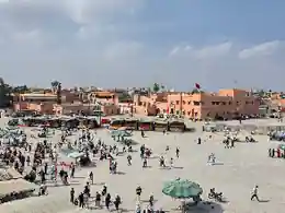 Jemaa el-Fna square in Marrakech, a top choice for a first time in Morocco
