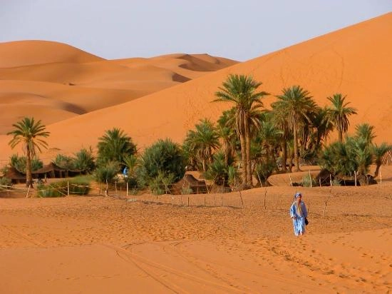 2 days hiking in Merzouga: night in an oasis camp